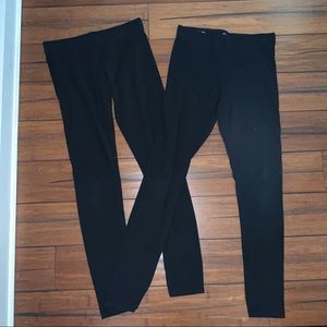 2 Pairs of Black Garage Leggings